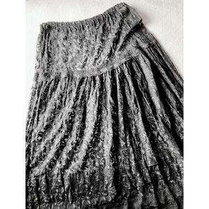 Rose Parks Sheer Lace Black Maxi Skirt Vintage XL